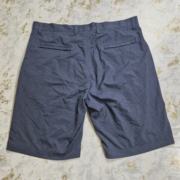 Peter Millar Shackleford Shorts Men 34 Blue Performance Golf Skulls Preppy Style - Picture 2 of 14